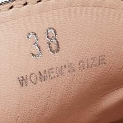 Pre Owned Tod's Black Leather Bow Loafers Size 38