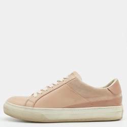 Tod's Beige Leather Low Top Sneakers Size 37