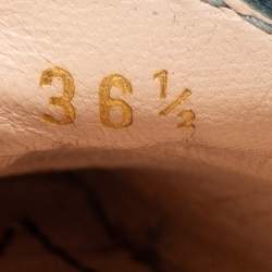 Pre Owned Tod's Blue/Brown Suede And Leather Mule Sandals Size 36.5