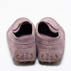 مملوكة مسبقًا حذاء لوفرز تودز دريفينغ سويدي لافندر سير بيني مقاس 40