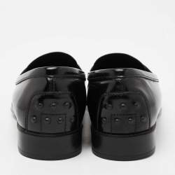 Pre Owned Tod's Black Patent Leather Penny Loafers Size 36.5