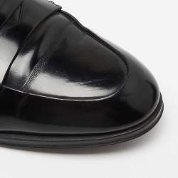 Pre Owned Tod's Black Patent Leather Penny Loafers Size 36.5