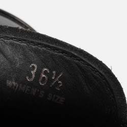 Pre Owned Tod's Black Patent Leather Penny Loafers Size 36.5