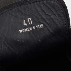 Pre Owned Tod's Black Textured Leather Lace Up Derby Size 40