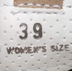 Pre Owned Tod's Beige Perforated Suede Fondo Sportivo Low-Top Sneakers Size 39
