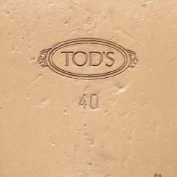 Tod's White Leather Slide Sandals Size 40