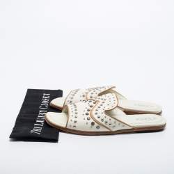Tod's White Leather Slide Sandals Size 40