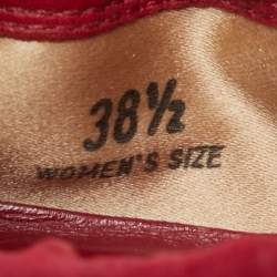 Pre Owned Tod's Pink Suede Scrunch Ballet Flats Size 38.5