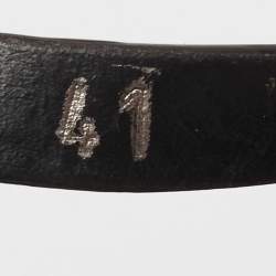 Pre Owned Tod's Black Patent Leather Flat Thong Sandals Size 41