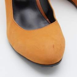 Tod's Brown Nubuck Leather Wedge Pumps Size 39