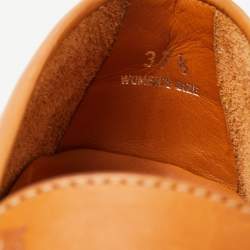 Pre Owned Tod's Brown Leather Slip On Loafers Size 37.5