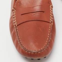 مملوكة مسبقًا Tod's Brown Leather Penny Loafers Size 36.5