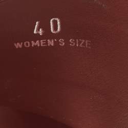 Pre Owned Tod's Brown Leather Crisscross Slide Sandals Size 40