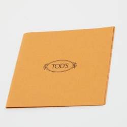 Pre Owned Tod's Burgundy Shealing Fur and Suede Double T Slip On Loafers Size 39