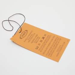 Pre Owned Tod's Burgundy Shealing Fur and Suede Double T Slip On Loafers Size 39