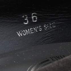 Pre Owned Tod's Grey Suede Penny Loafer Wedge Pumps Size 36