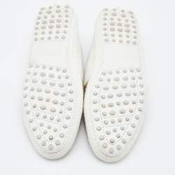 Pre Owned حذاء لوفرز تودز اسبادريل جلد وثعبان لونين مقاس 39.5