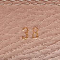 Pre Owned Tod's Tan Leather Gommino Driving Loafers Size 38