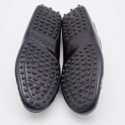 Pre Owned Tod's Black Patent Leather Penny Slip On Loafers Size 37