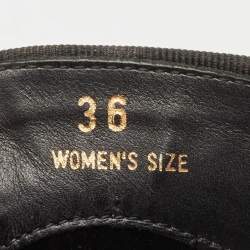 Pre Owned Tod's Metallic Leather Smoking Slippers Size 36