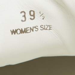 Pre Owned Tod's Silver Leather Allaciata Sneakers Size 39.5