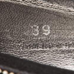 مملوكة مسبقًا Tod's Black Suede Block Heel Loafer Pumps Size 39