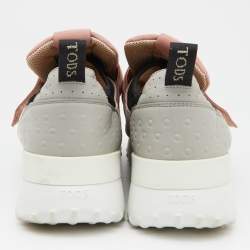 Pre Owned Tod's Multicolor Suede and Leather Low Top Sneakers Size 39.5
