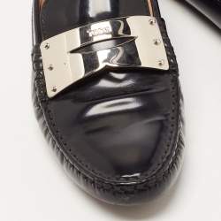 مملوكة مسبقًا Tod's Black Leather Slip On Loafers Size 36