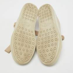 Tod's Pink Leather Low Top Sneakers Size 35