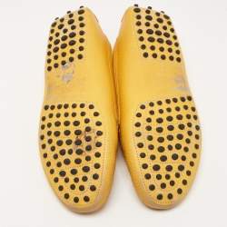 مملوكة مسبقًا Tod's Yellow Leather Penny Loafers Size 38