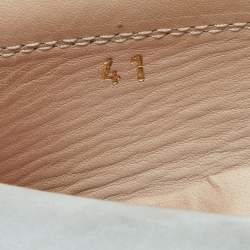 Pre Owned Tod's Grey Nubuck Leather Slip On Loafers Size 41