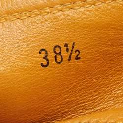 Pre Owned Tod's Grey Leather Slip On Loafers Size 38.5