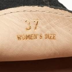 Pre Owned Tod's Black Suede Horsebit Loafers Size 37