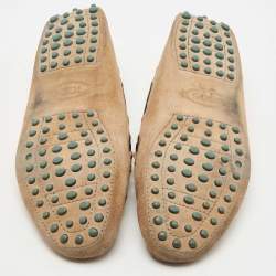 Pre Owned Tod's Brown Suede Gommino Loafers Size 39
