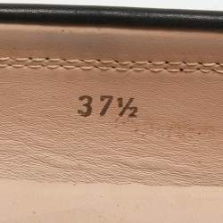 مملوكة مسبقًا Tod's Black Leather Gommino Driving Loafers Size 37.5