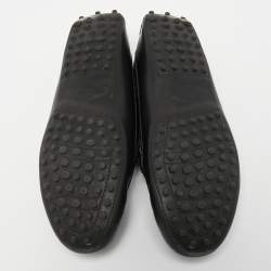 مملوكة مسبقًا Tod's Black Leather Gommino Driving Loafers Size 37.5