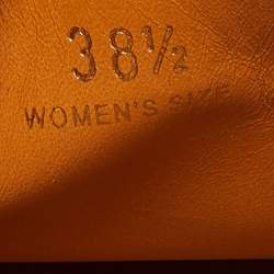 Pre Owned Tod's Black Leather Gommino Slip On Loafers Size 38.5