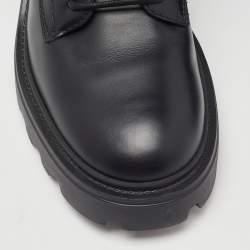 Pre Owned Tod's Black Leather Catena Ankle Booties Size 37