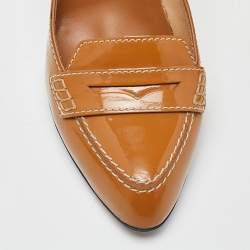 مملوكة مسبقًا حذاء كعب عالي تودز لوفر مقد مة مدببة جلد أسود مقاس 39