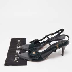 Tod's Black Suede Slingback Sandals Size 40