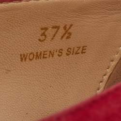 Tod's Pink Suede Wedge Pumps Size 37.5