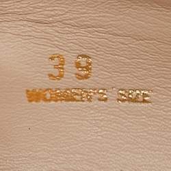 Pre Owned Tod's Black Leather Fringe Slip On Loafers Size 39