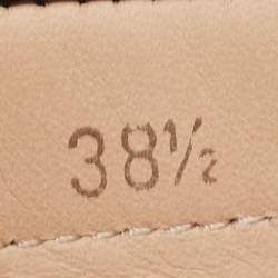 مملوكة مسبقًا Tod's Black Leather Whip Stitch Detail Penny Loafers Size 38.5