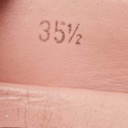 Pre Owned Tod's Grey Lizard Embossed Leather Loafers Size 35.5