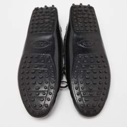 Tod's Black Patent Leather Slip On Loafers Size 36
