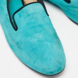 Tod's Green Suede Smoking Slippers Size 39.5