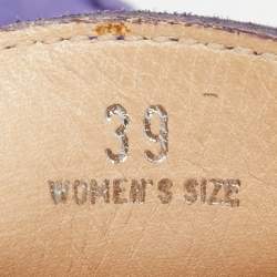 مملوكة مسبقًا Tod's  Purple Suede  Slip On Loafers Size 39