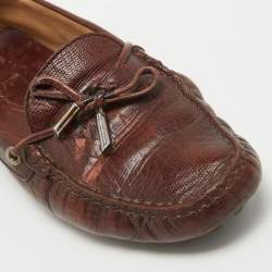 Tod's Brown Leather  Slip On Loafers Size 38