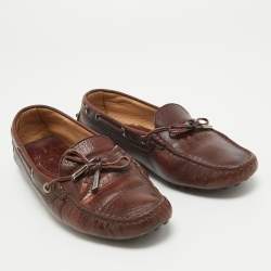 Tod's Brown Leather  Slip On Loafers Size 38