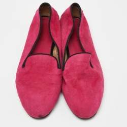Tod's Pink Suede Smoking Slippers Size 36.5